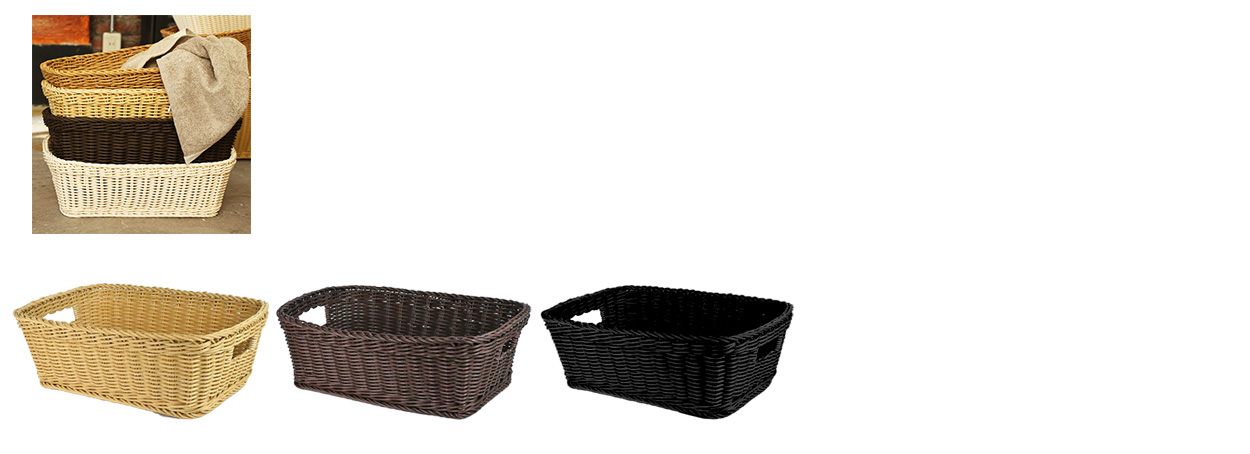 ザリーン洗えるバスケットストレージバスケットＬ