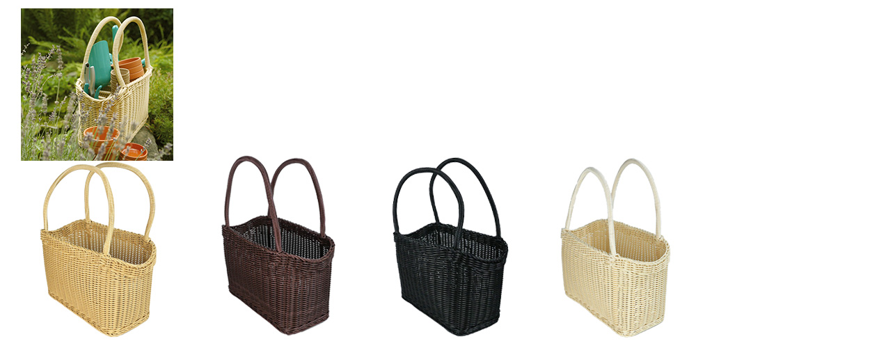 ザリーン洗えるバスケットショッピングバスケットＬ