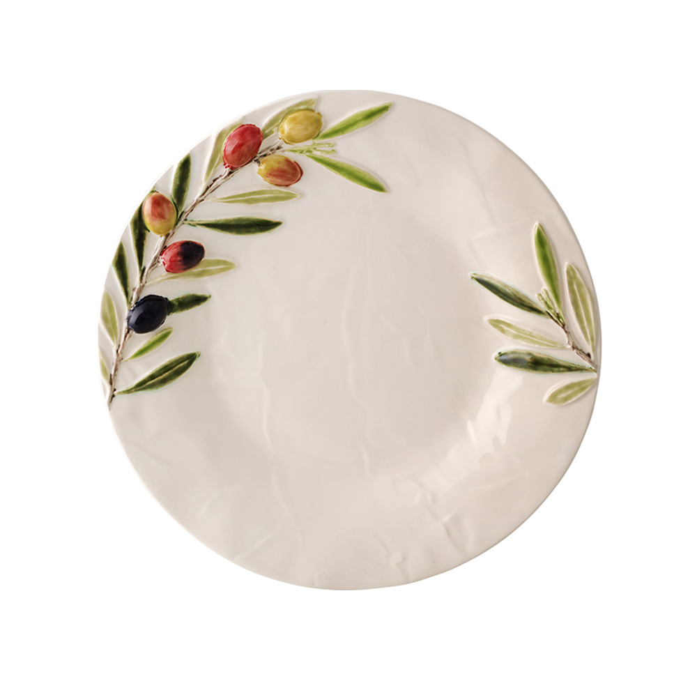 ボルダロピニェイロ　オリーブ　デザートプレート