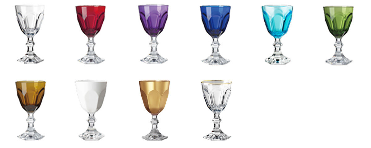 マリオルカジウスティ　アクリルウエア　ドルチェ　ワイングラス